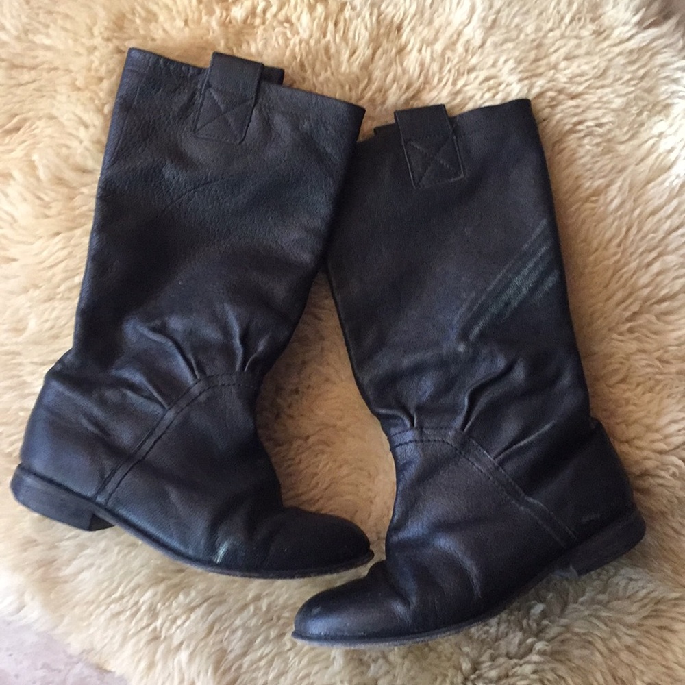 LITTLE MARC JACOBS REAL LEATHER GIRLS BOOTS